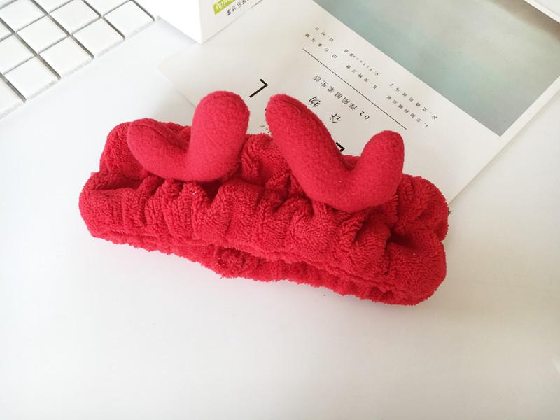 Japanese Fluffy Antler Headband - Korean Style for Face Washing & Makeup