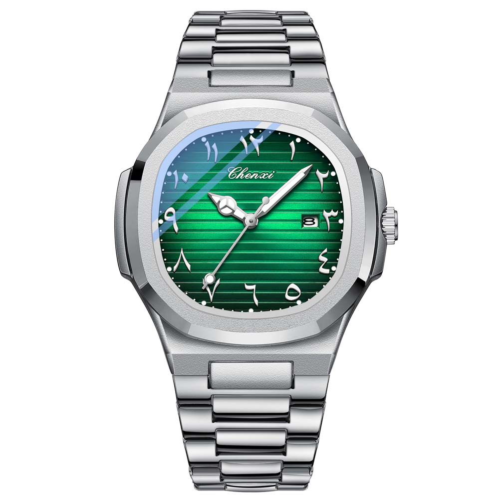 CHENXI New Men's Luxury Quartz Watch Nautilus Style Eastern Arabic numerals Waterproof Fashion Wristwatch for Men Gift