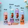 750ML Demon Slayer Cartoon Plastic Gradient Water Cup Portable Leak Proof Water Bottle Student Outdoor Sports Travel Water Cup
