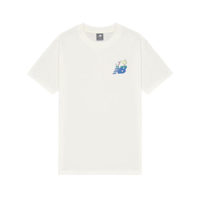 New Balance SS25 T Shirt Men s White MT51904-SST 2XL/185