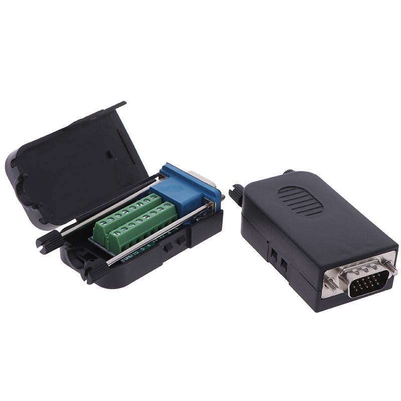 D-Sub Db15 Vga tată, 3 rânduri, 15 pini, mufă, conector, terminale de rupere