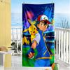 Pikachu And Trainer Celebration Beach Towel Soft Durable Quick-Dry Comfortable Lightweight