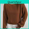 Loose Sexy Fashion Sweater Women Casual Sweater Autumn And Winter Oneck Longsleeve Pullover Short Tops Elegant Shirt 28481