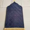 Soft Flannel Prayer Rug Square Living Room Carpet Non Slip Thick Floor Mat for Blessing