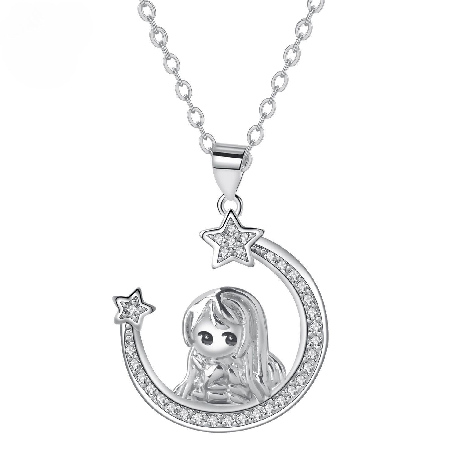 2025 Fashion Exquisite Jewelry Women Cartoon Necklace Women Sweet Jewelry Accessories