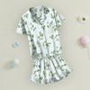 Children's Home Clothes Pajamas Set Short-sleeved Top Shorts Two-piece Set Outer Wear Play Cardigan Clothes