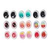 18 stuks Voor Labubu Oogaccessoires Simulatie Glazen Oogpleisters Poppenaccessoires
