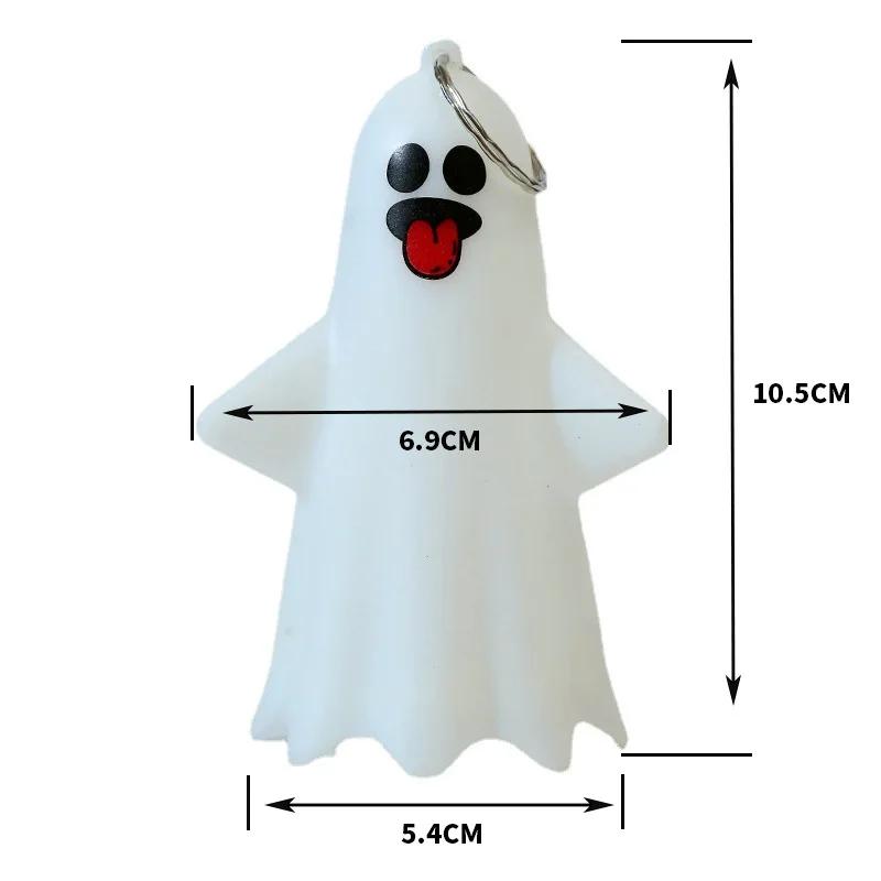 Horror Props Halloween LED Cute Ghost Hanging Lamp Horror Pumpkin Lantern Ghost Pendant Halloween Party Haunted House Home Decor