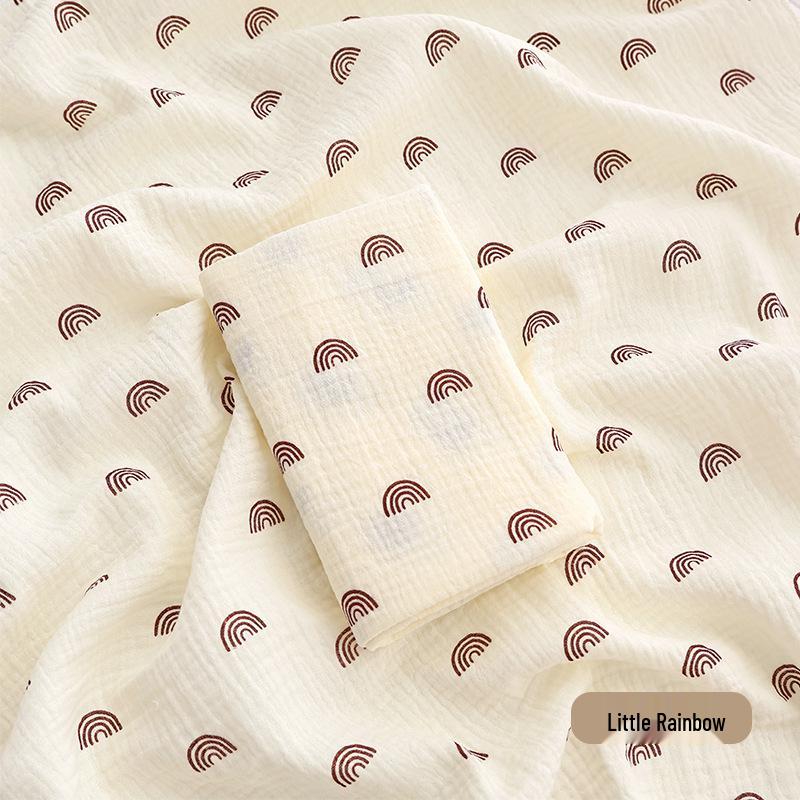 Double-Layer Cotton Cartoon Baby Swaddle: Breathable, Lightweight Swaddling Blanket for Infants & Toddlers