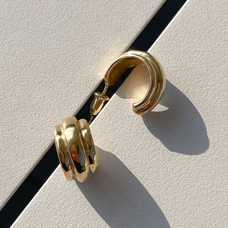 Melliv Silver Hoop Bold S Earrings_mve12