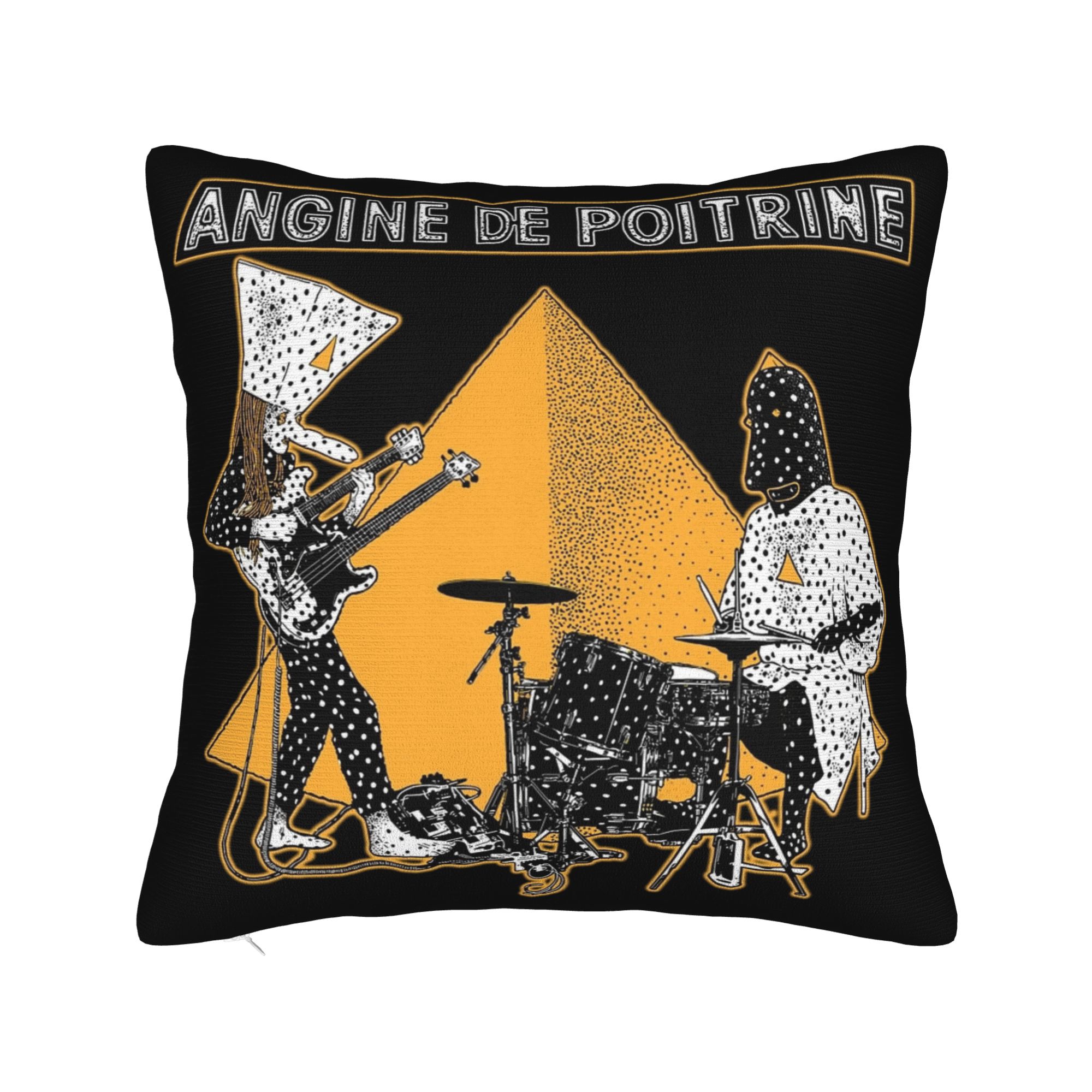Helenal Unisex Angine De Poitrine Pillowcase Printed Polyester Cushion Cover Decorative Throw Pillow Case Cover Home Zippered 40*40Cm