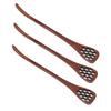 3Pcs Honey Dipper Reusable Wooden Carving Honey Spoon Mixing Stick for Home Kitchen