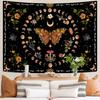 VIKAMA Butterfly Flower Moon Wall Hanging Tapestry Bedroom Living Room Dorm Home Decor