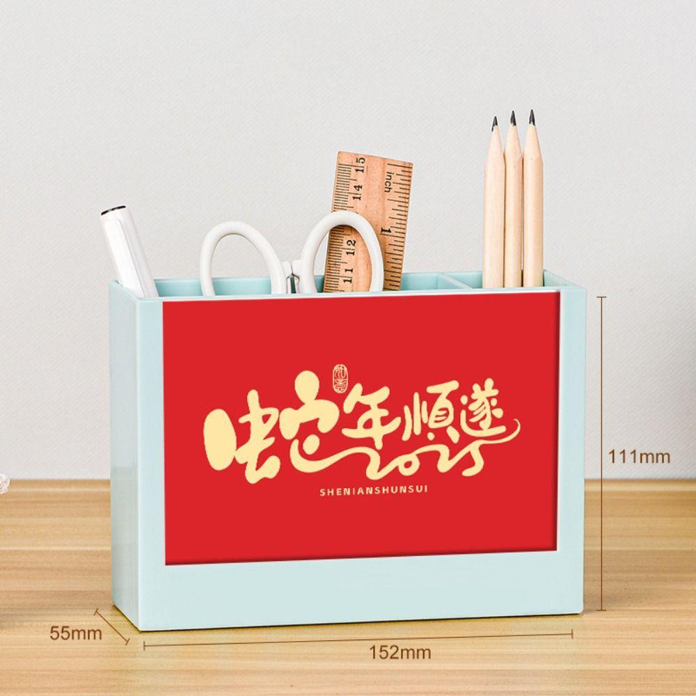 Multi-Function Desk Calendar Organizers 2025 Desktop Stationery Organizer Pencil Storage Box  Home