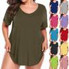 Moderna Eleganta Korta Ärmar Topp för Arbete och Vardag för Kvinnor