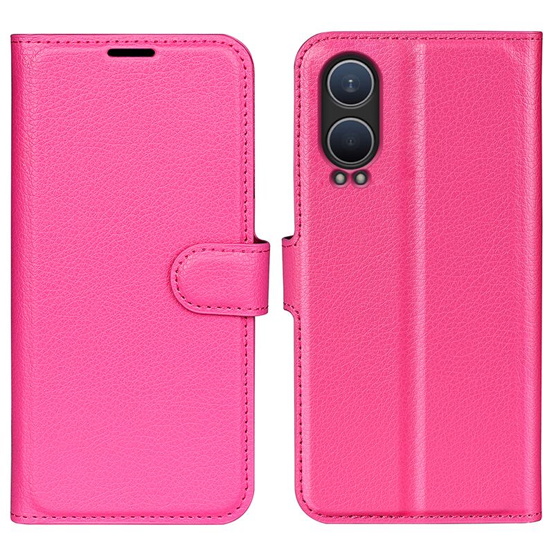 For OnePlus Nord CE4 Lite 5G/Oppo K12x 5G (China) Phone Case Litchi Texture Shockproof Leather Wallet Cover