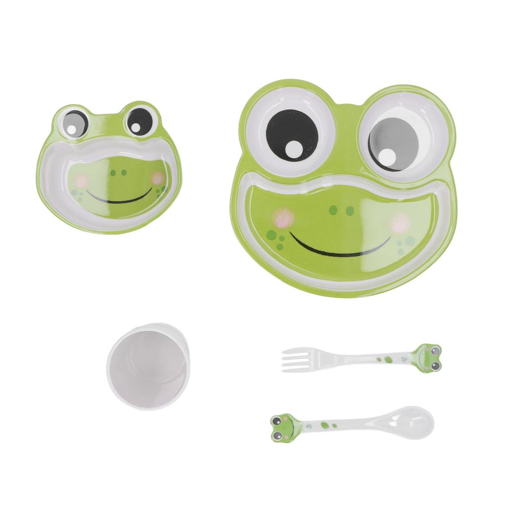 Toddler Dinnerware Set Dishwasher Safe BPA Free Prevent Slip Cartoon Baby Dinner Plate Bowl with