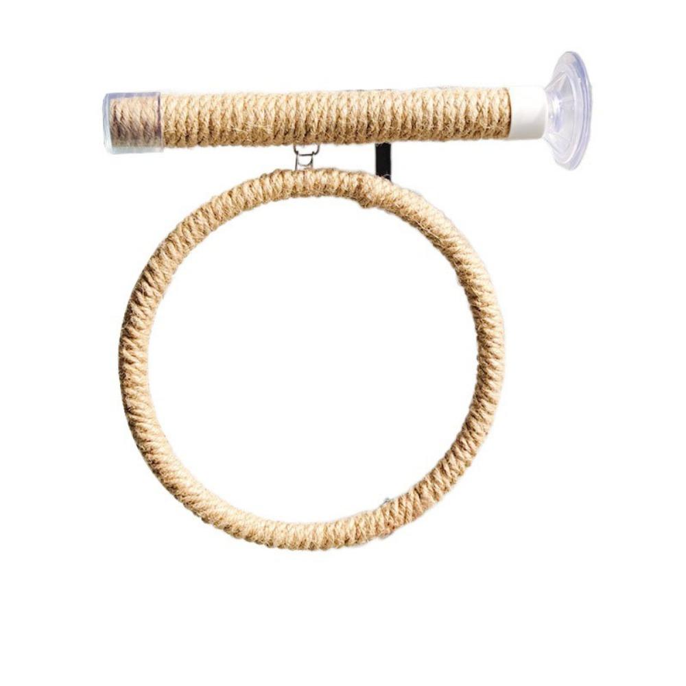 Linen Rope Bird Toy Swing Set Suction Cup Bird Claw Beak Grinding Bar  Climbing Exercise