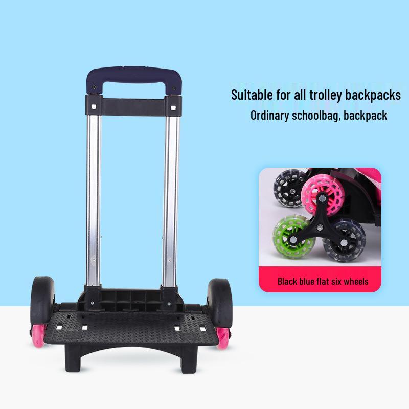 Folding Backpack Cart with Flashing Wheels for Kids – 3 or 6 Wheel Options