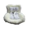 Plush Car Seat With Soft Cushion For Figure Dolls Adjustable Safety Strap Air Vent Clip Decors Collectible Accessory