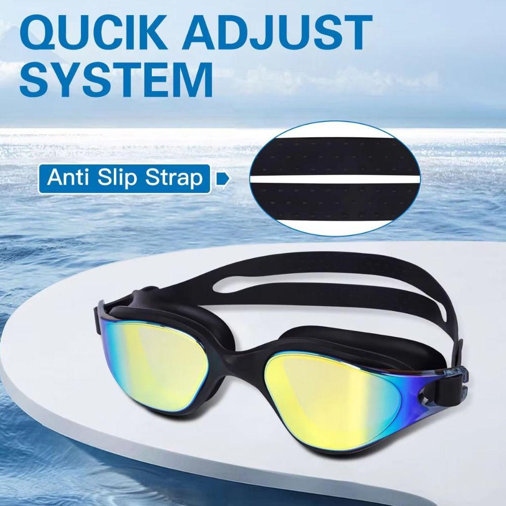 Anti-fog Swimming Goggles PC UV Protection Swim Eyewear Anti-fog Diving Goggles  Swimming Tools