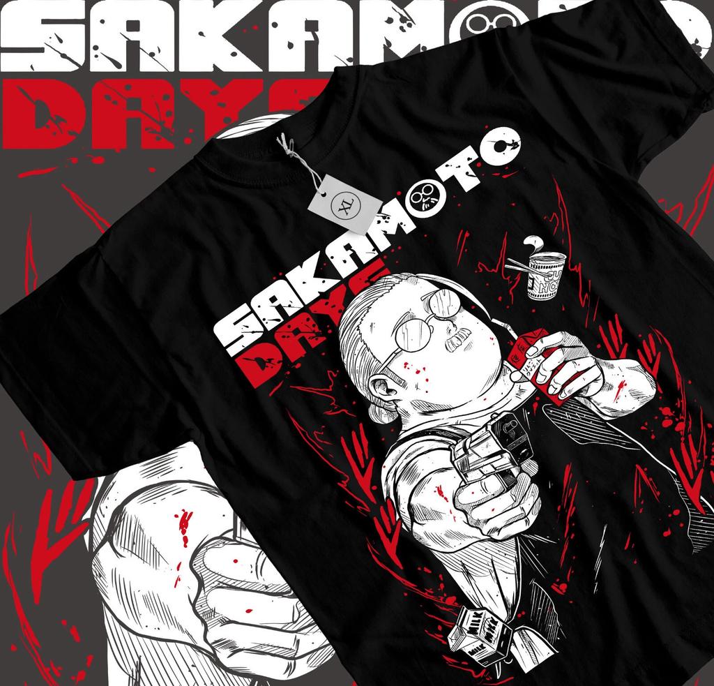 Anime Sakamoto Days Assassin Come Back Graphic Black TShirt Size S4XL
