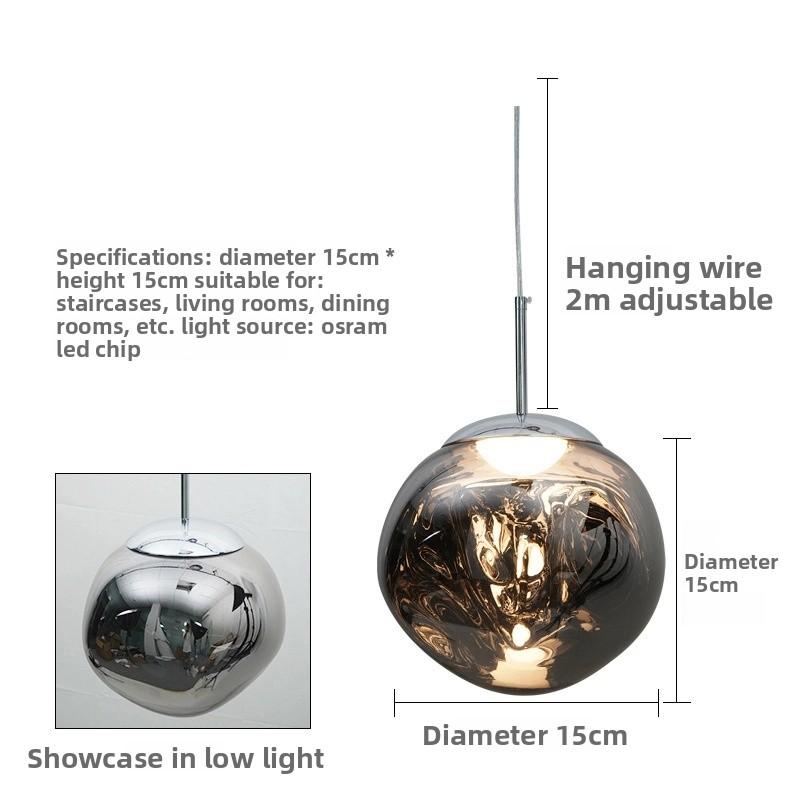 Lampes suspendues en lave pour salon chambre Loft pendentif LED plafonnier lustre décor à la maison lampe suspendue lustre