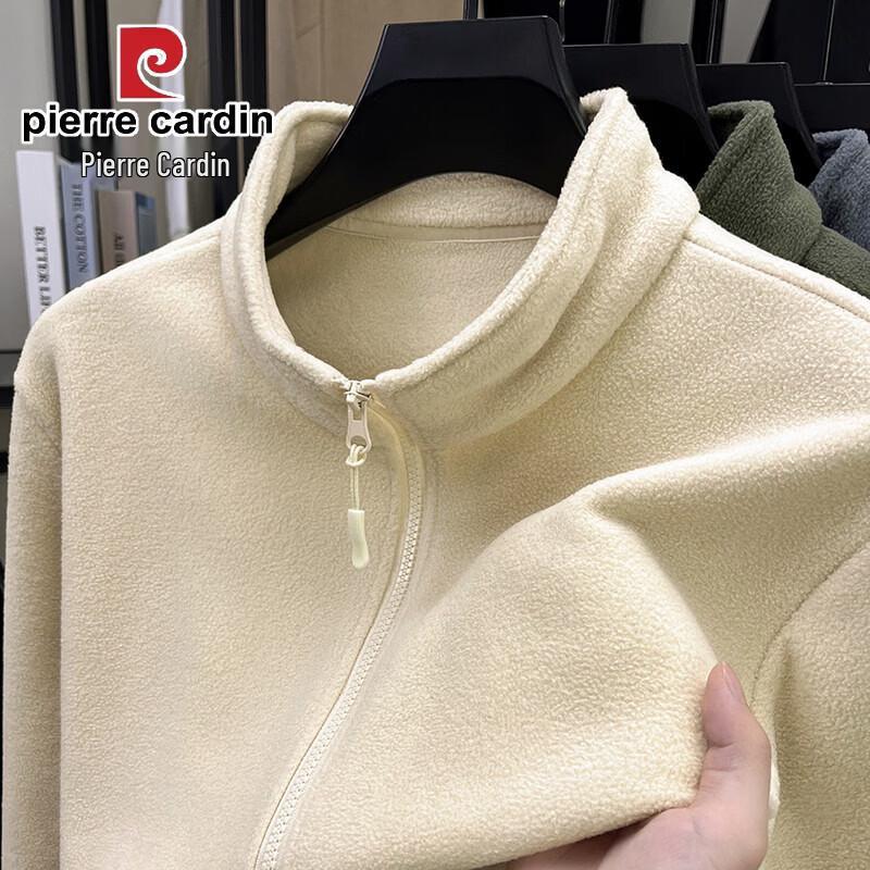 Мужская флисовая куртка Pierre Cardin со стойкой 2XL абрикосовый