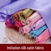 Imitation Silk Satin Fabric for Wedding Dresses and Gift Box Packaging (50x75)