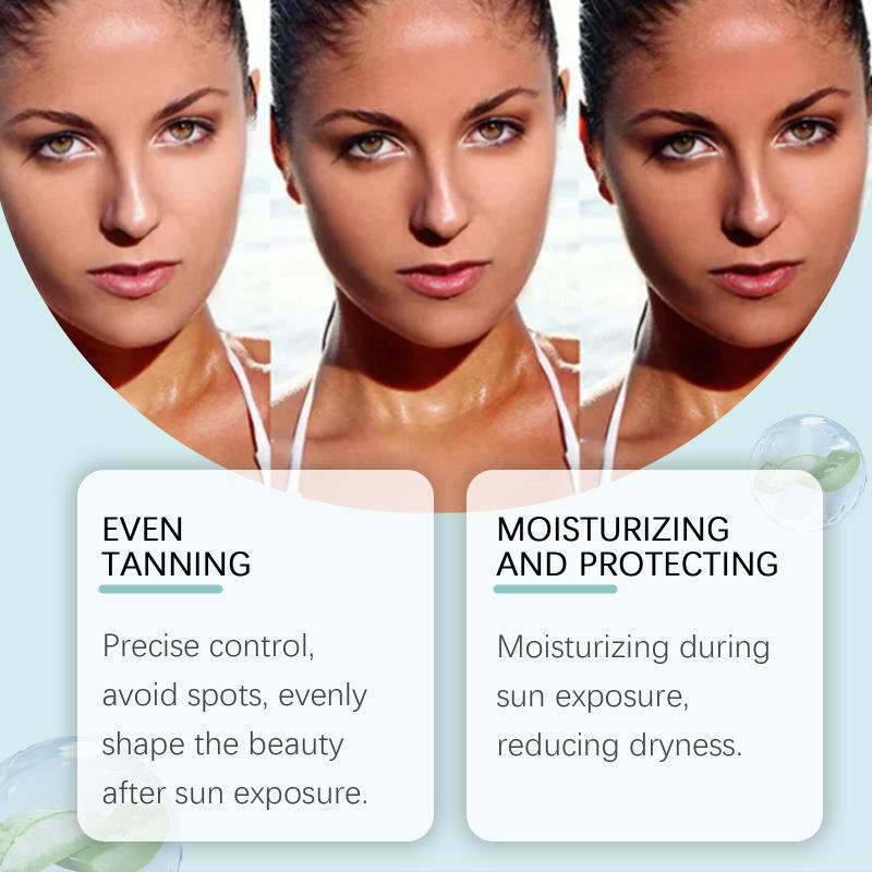 Self Tanning Drops Bronzing Fake Tan Serum Indoor Sunbeds Dark Tanning Accelerator Sunburn Skin Repair Sunless Tanner Drops 30Ml