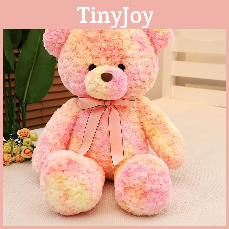 Rose Cuddly Pink Teddy Bear Plush Stuffed Animal For Children Presents Birthday