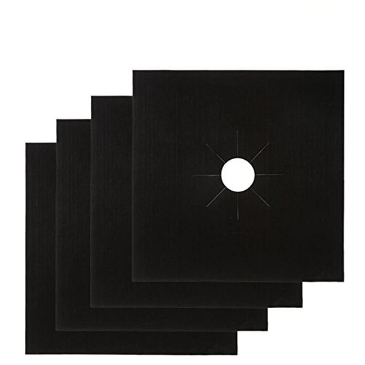 Teflon Gas Stove Protector, 270x270mm, Heat-Resistant, Anti-Stain, Washable Mat.