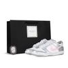 Dunk Slip Resistant Abrasion Resistant Low Top Skateboard Shoes GS Silver Pink White DH9765-001(Team368-)