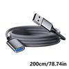USB 2.0 Extension Cable Weaving Data Sync Wire Line Male/Female to Male Connectors Cord for Game Controller Mouse