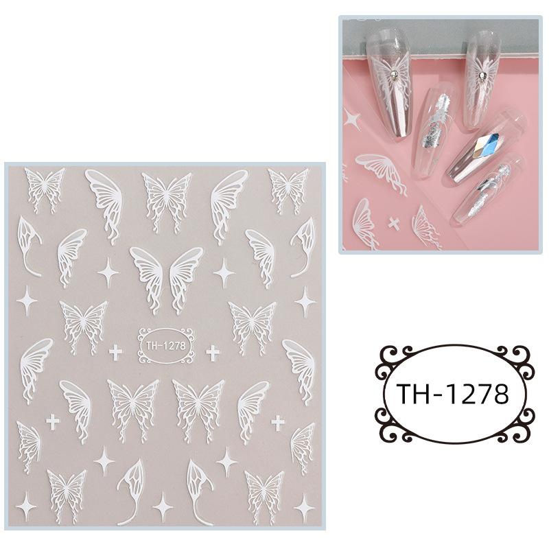 New Year Nail Art Stickers Bronzing Year of the Dragon Chinese Style Mahjong Cartoon Nail Stickers Decoration