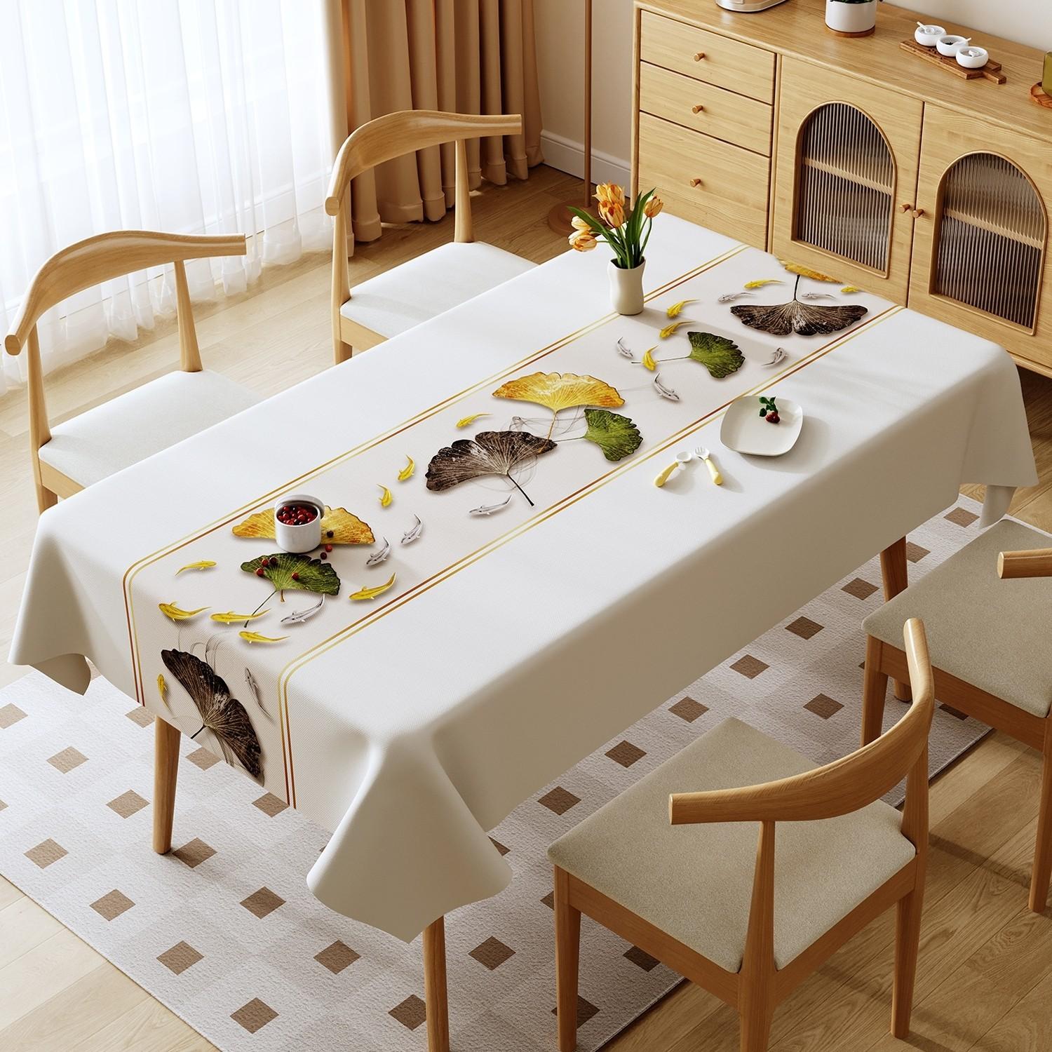 2026 Nieuw PVC Tafelkleed Luxe Elegant Waterdicht Oliebestendig Afneembaar Rechthoekige Cover voor Eettafel Keukentafel Koffietafel Huis Binnen Gebruik 120x160cm