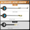 Digital Tire Pressure Gauge With Inflator, 250 PSI Heavy Duty Air Chuck Air Compressor Attachments, Improved Leaks Protection & Stainless Braided