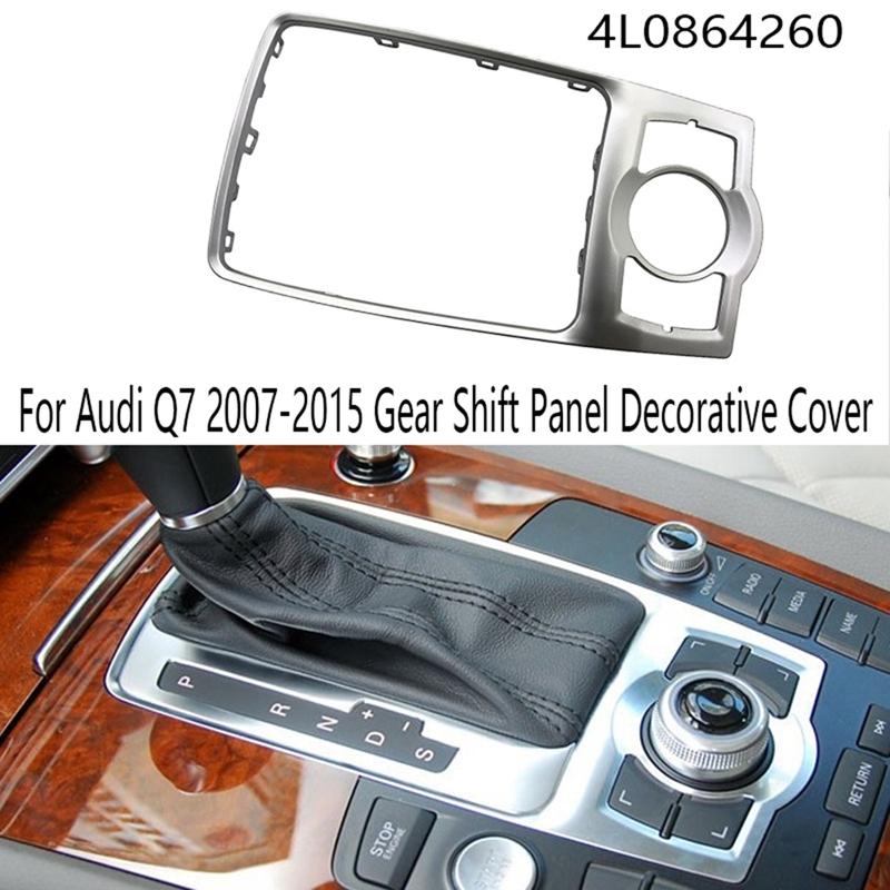 4L0864260 Front Console Chrome Frame Trim Parts For Q7 2007-2015 Gear Shift Panel Decorative Cover 4L0864260A Chrome