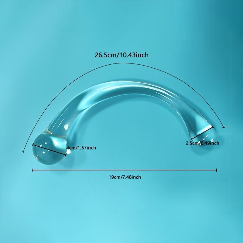 Dildos Anal Plug Transparent Glass Sex Toy Masturbator Anus Dilator, Stimulation Massager Pleasure for Men Women Adult Sex Toy