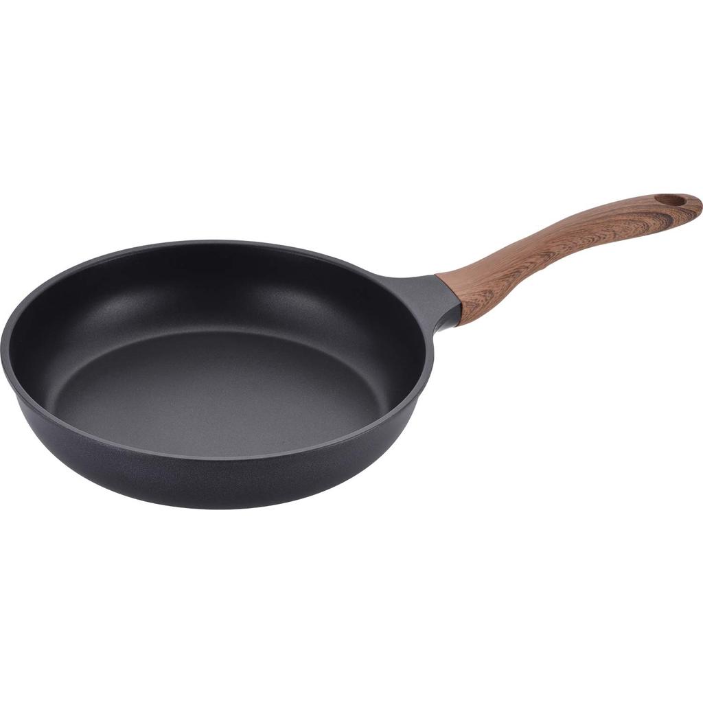 Wahei Freiz Frying Pan, 26cm, IH and Gas Compatible, Flat Interior, No Fasteners, PFOA-Free, Fluororesin Coating, N-Tone MB-1252