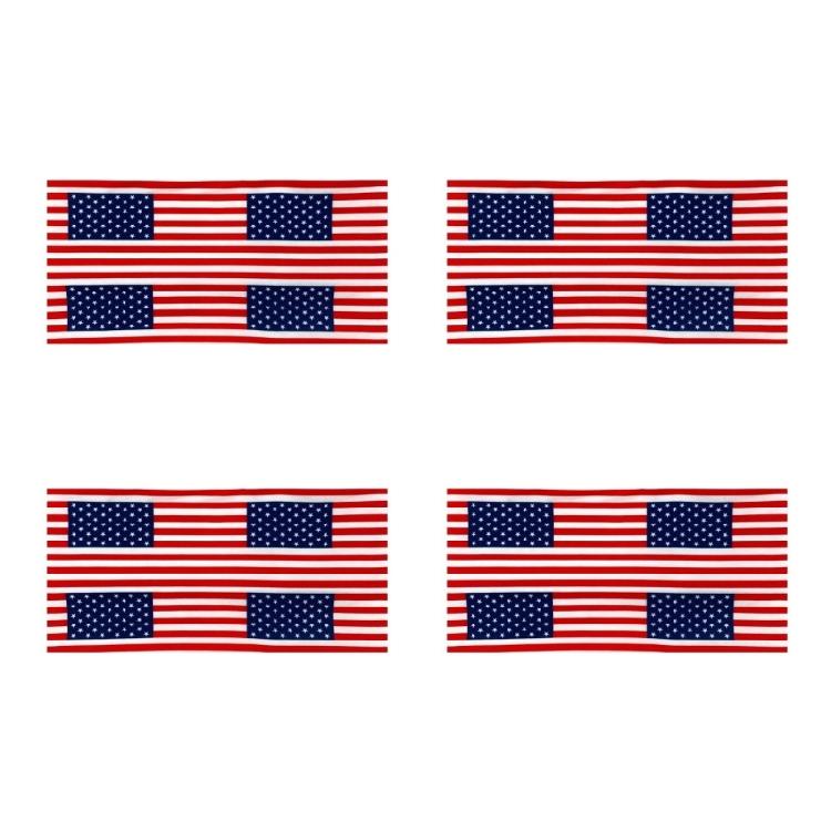 4er-Pack Fußball-Nationalflaggen-Bandanas Kopftuch Sport-Kopfband für Fans Kostümzubehör