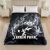 Linkin Park Druck Flanelldecke Gemütliche Leichte Plüschdecke für Bett Sofa Haushalt