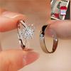 Photo Wedding Ring Couple Ring Alloy Moissanite Ring Full Diamond Exquisite Wedding Ring Props Versatile and Non-fading Daily Photo Wedding