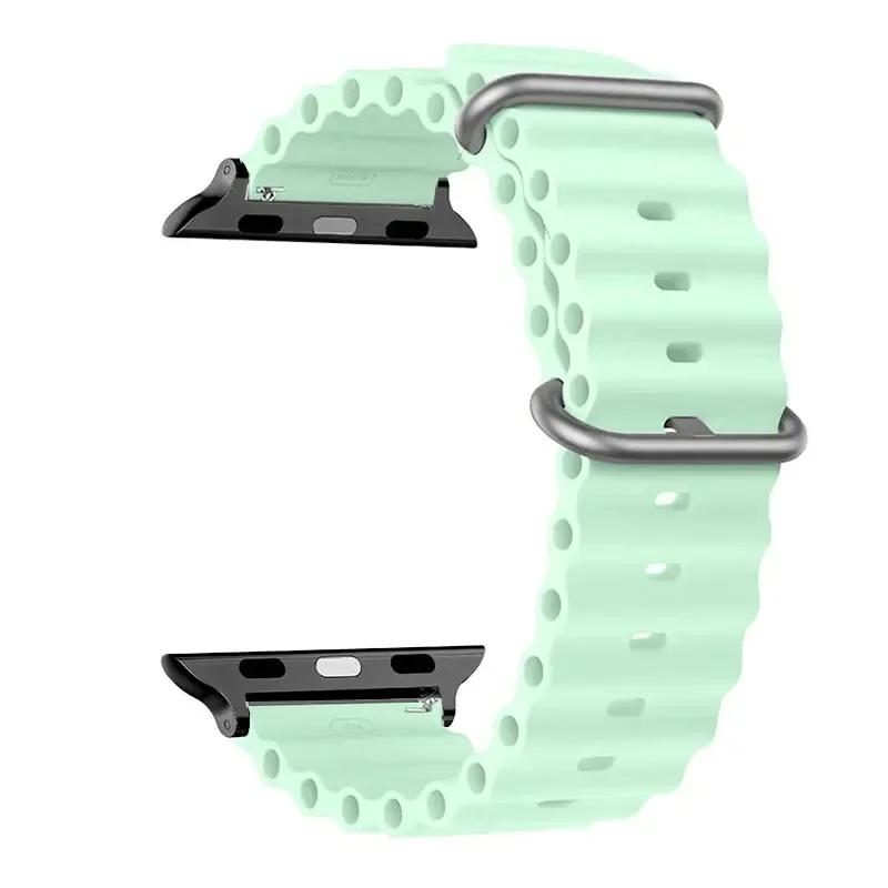 Strap For Apple Watch Ultra 3 Band 49mm 44mm 45mm 46MM 41mm 40mm 38mm 1:1 Original Ocean Belt iWatch Series 11 10 9 8 7 Se Bands