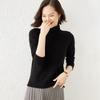 Women's Long Sleeve High Neck Knit Sweater - Loose Autumn/Winter Pullover Top