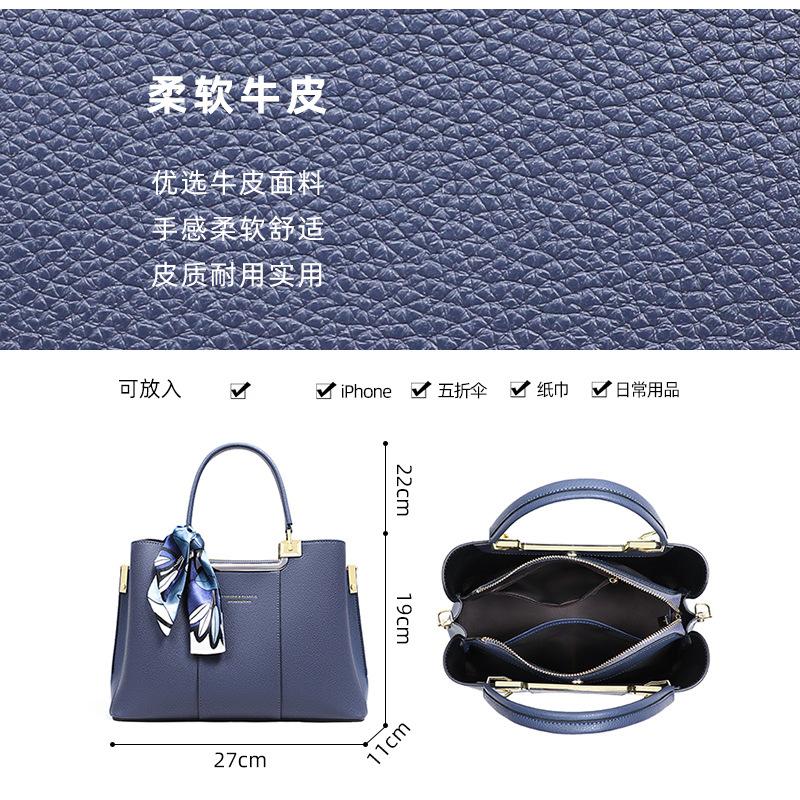 Women'S Bags And Women'S Bags, Genuine Leather Gifts For Mothers, Light Luxury And Versatile Atmospheric Middle-Aged Handbags