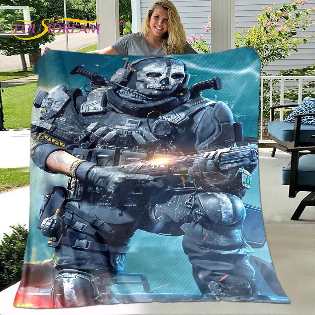 Game COD, Call of Duty Gamer Soft Plush Blanket,Flannel Blanket Throw Blanket for Living Room Bedroom Bed Sofa Picnic Cover Kids