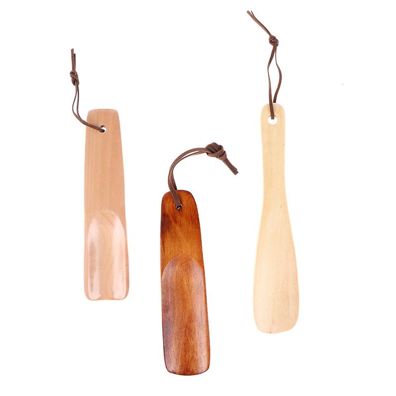 1 szt. Solidna drewniana łyżka do butów Naturalna drewniana łyżka do butów Podnośnik do butów Przenośny