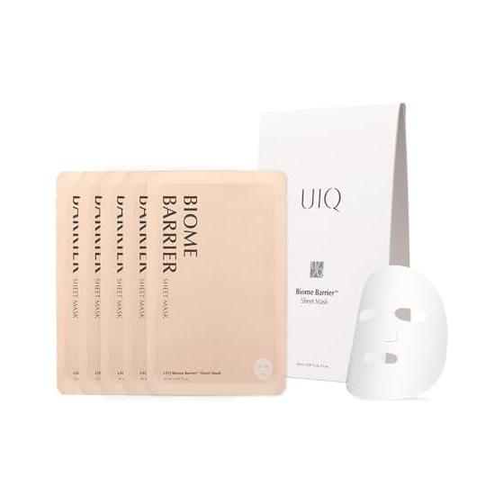 UIQ Biome Barrier Sheet Mask 5 Pieces Microbiome Moist Suction Cup Sheet Mask