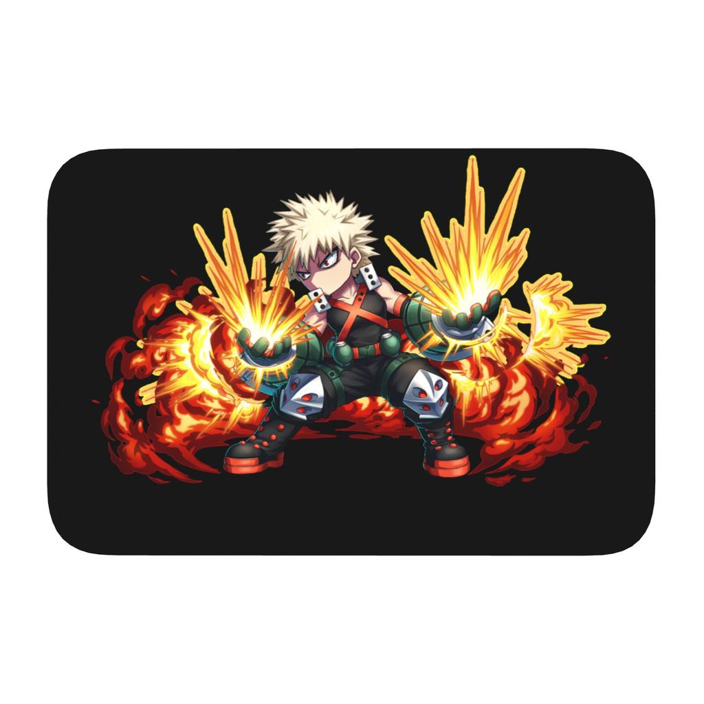 Custom Anime My Hero Academias Japan Manga Doormat Anti-Slip Entrance Kitchen Bath Floor Door Mats Bedroom Balcony Carpet Rug